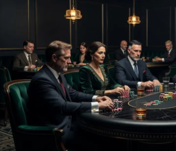 Luxury offline poker tables prepared for tournaments at Themar Bleparlour